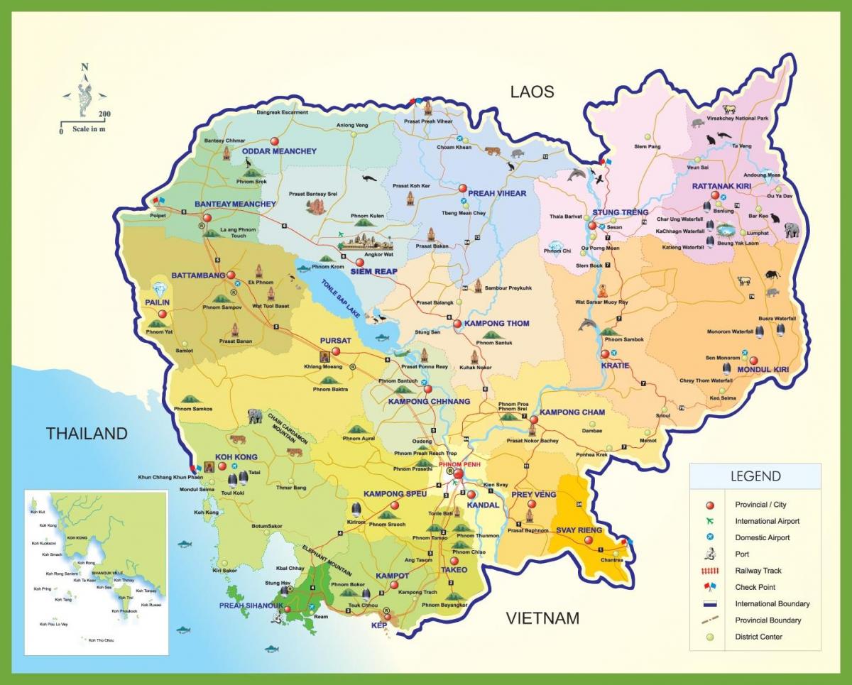캄보디아 여행 지도