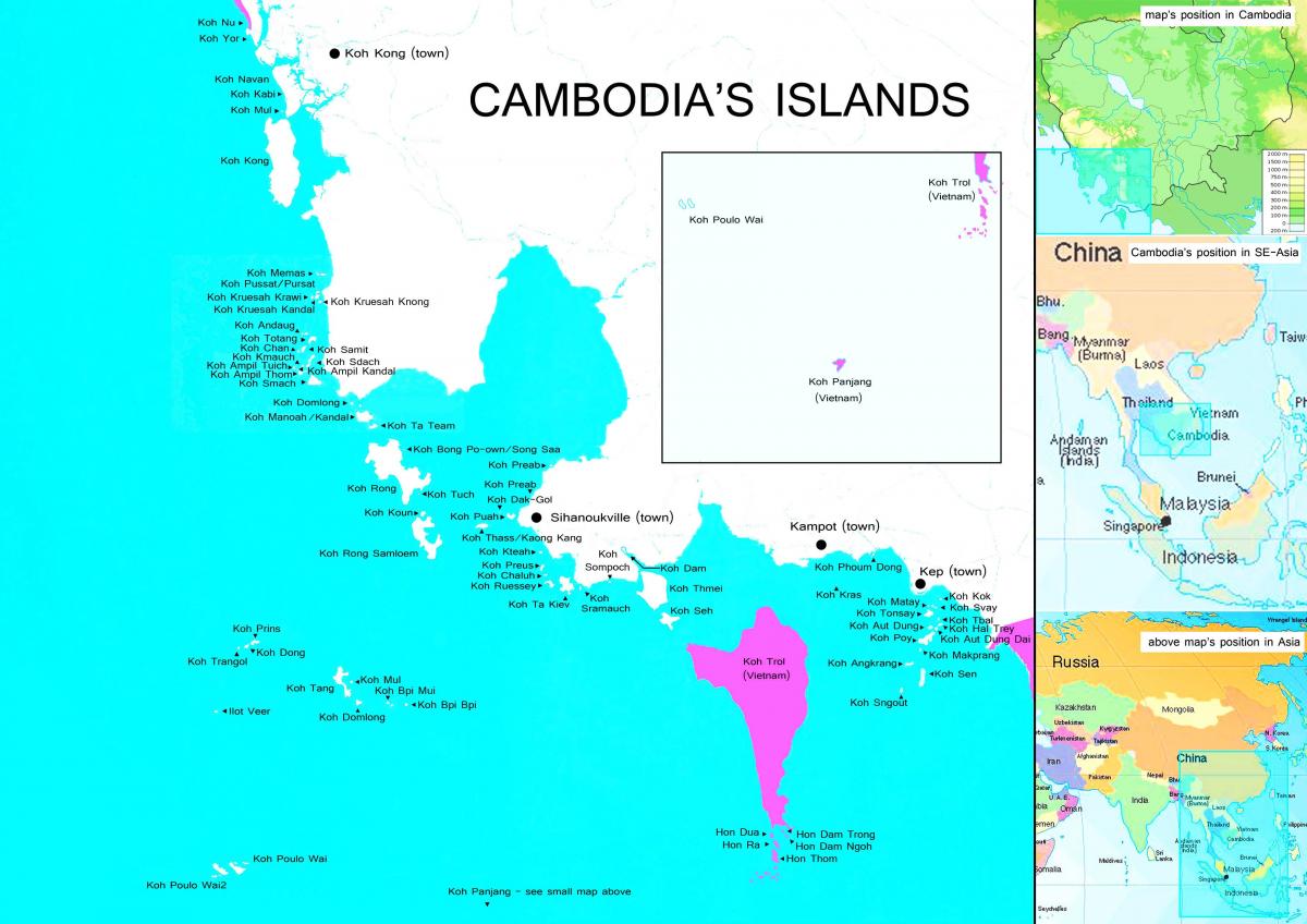 지도 캄보디아의 제도