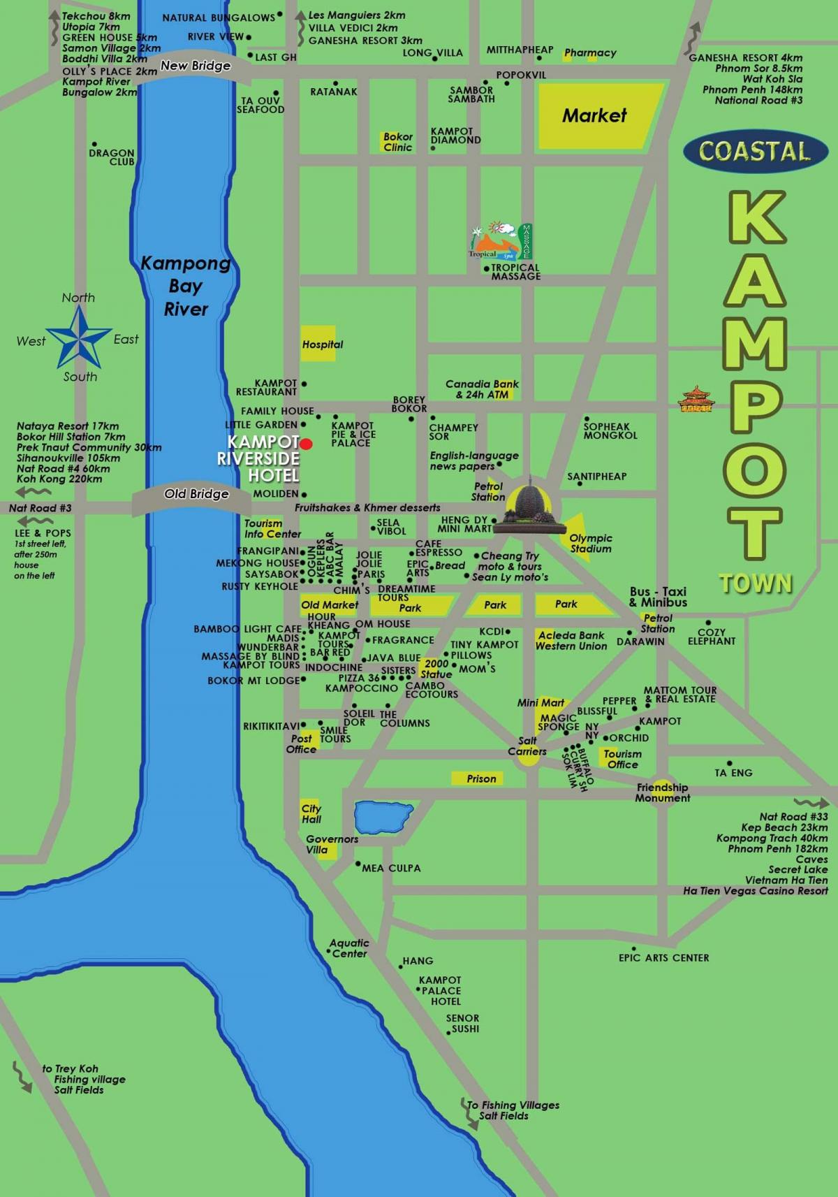 지도 캄폿 캄보디아