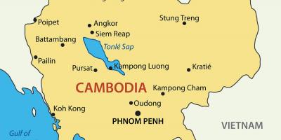 캄보디아의 도시 지도